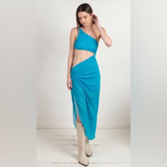 NWT BAOBAB Dunas De Taroa Zadeh Asymmetric Jersey Cut-Out Dress - Picture 10 of 15